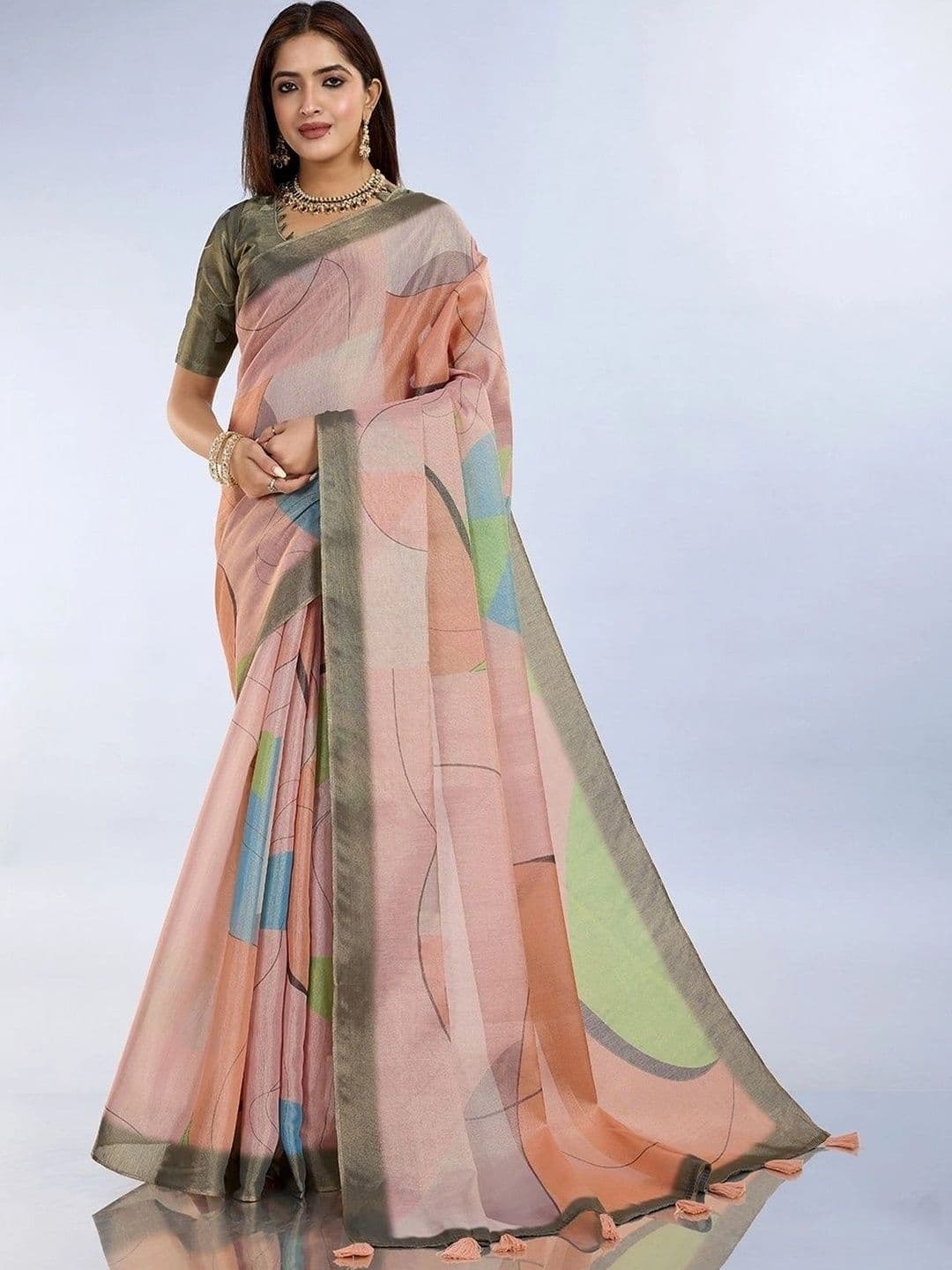 Kesarii Saree - view 1
