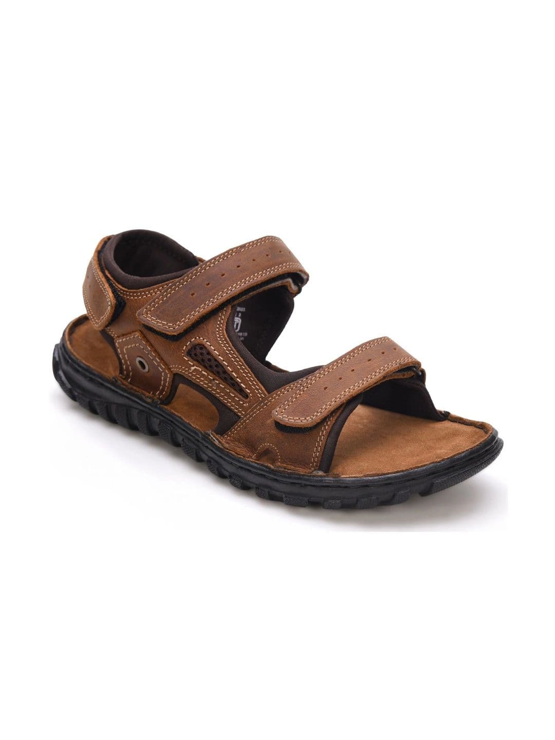 Mardi Gras Men Leather Comfort Sandals thumbnail 6