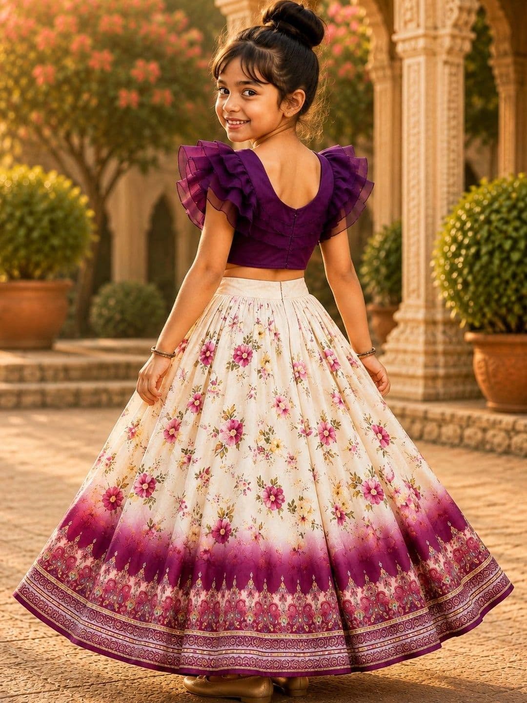 Sangria Girls Ready to Wear Lehenga & thumbnail 6
