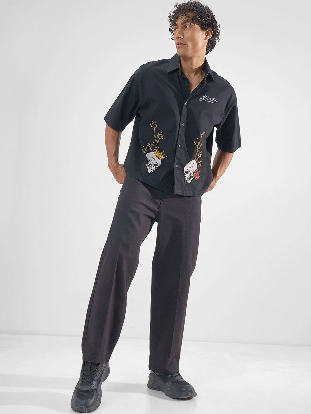 HIGHLANDER Men Boxy Printed Casual Shirt thumbnail 2