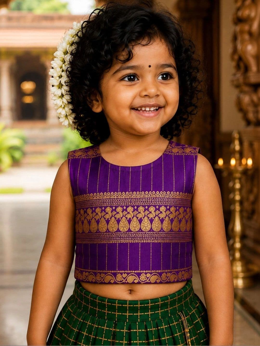 Xepon Girls Ready to Wear Lehenga & thumbnail 3