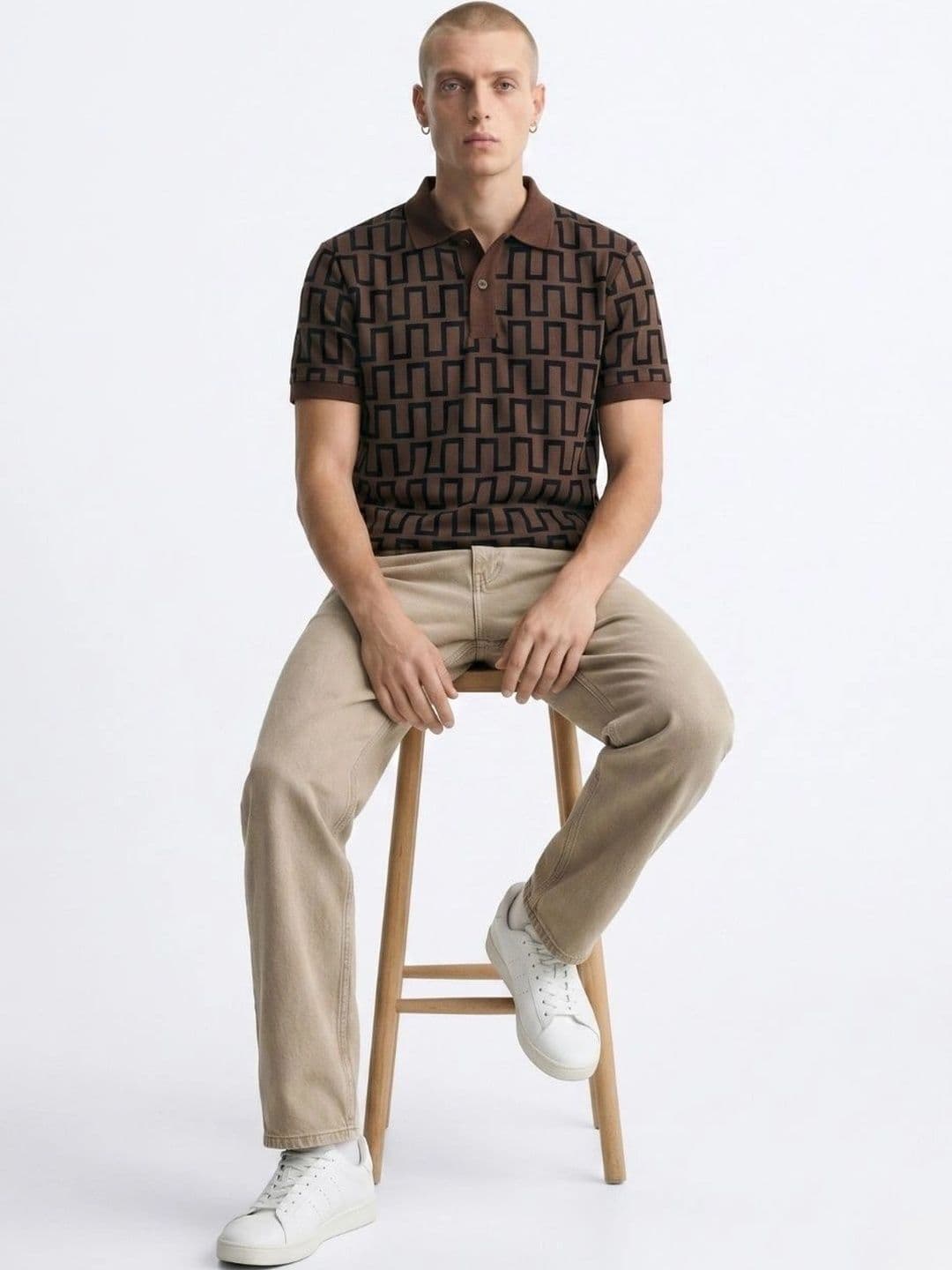 Kook N Keech Men Printed Polo Collar T-shirt - view 1