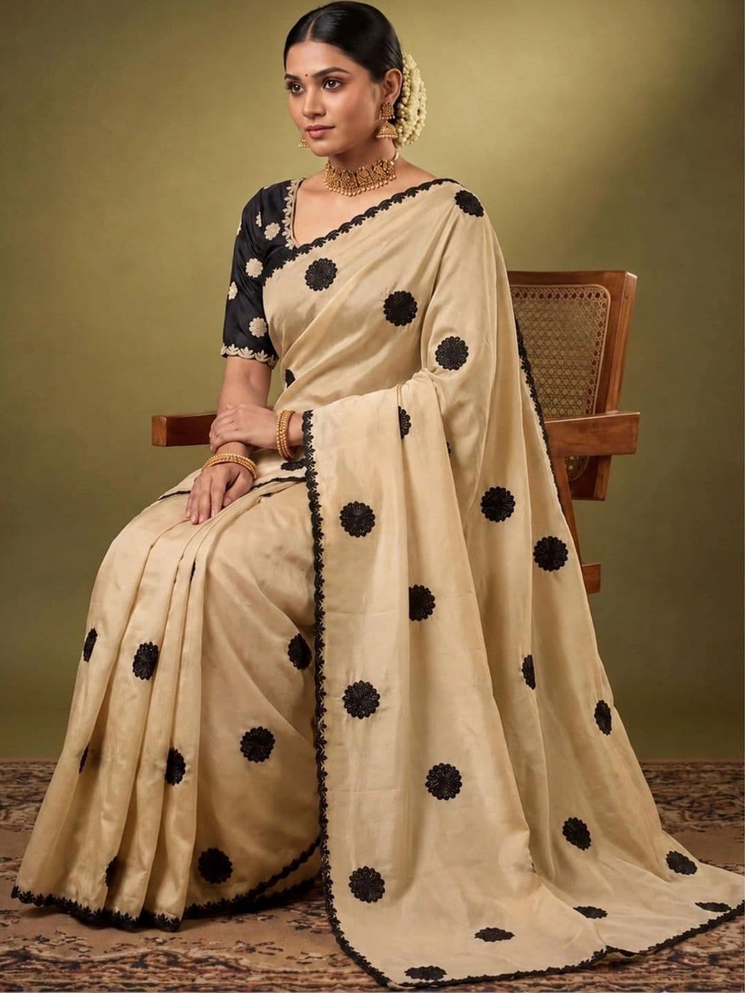 SAMANTHA Poly Georgette Saree thumbnail 3