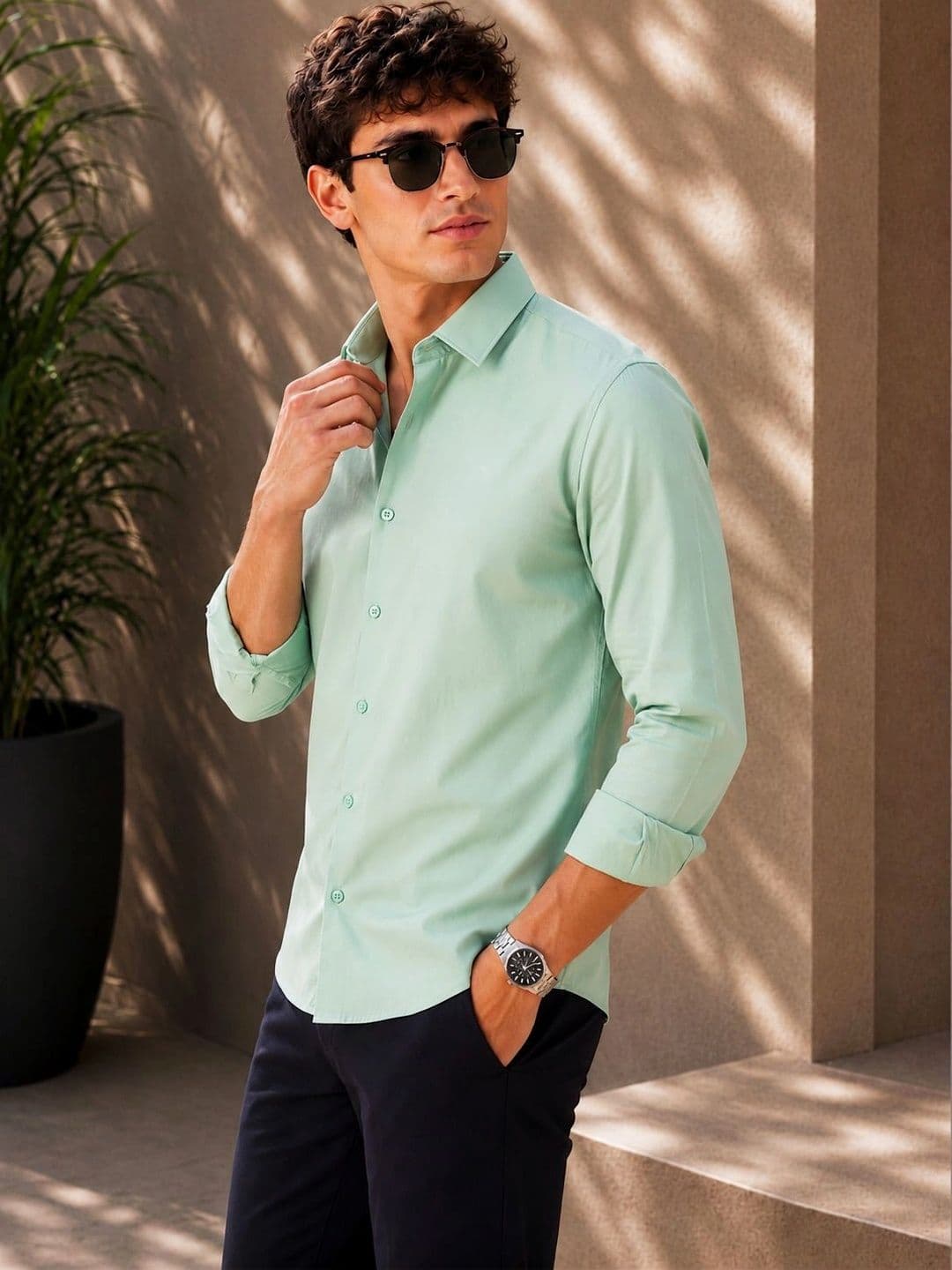 THE SHIRT CODE Men Comfort Casual Shirt thumbnail 5