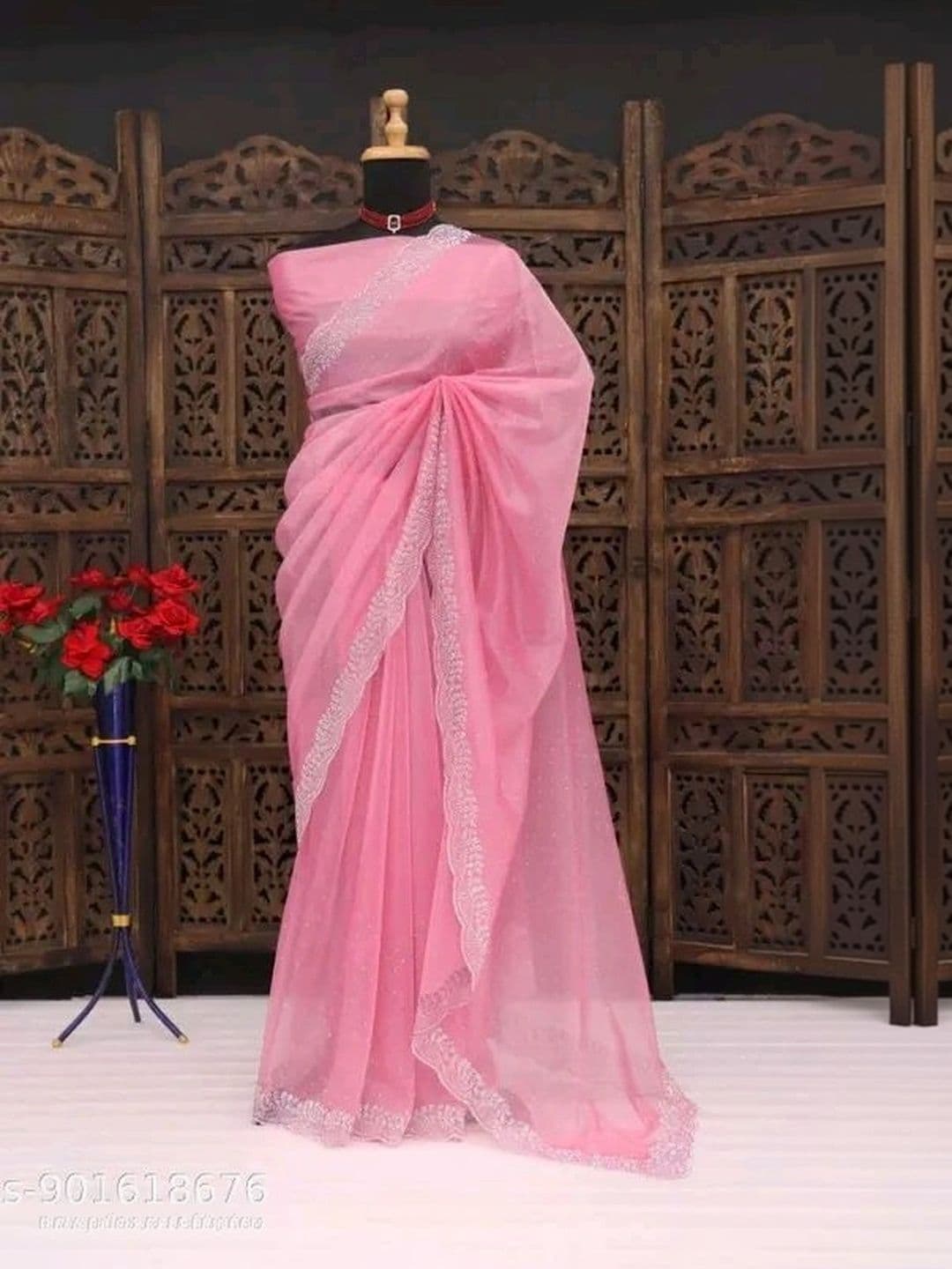RENBRIZA Net Saree - view 1