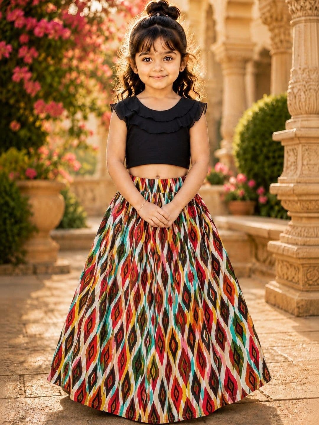 Sangria Girls Ready to Wear Lehenga & - view 1
