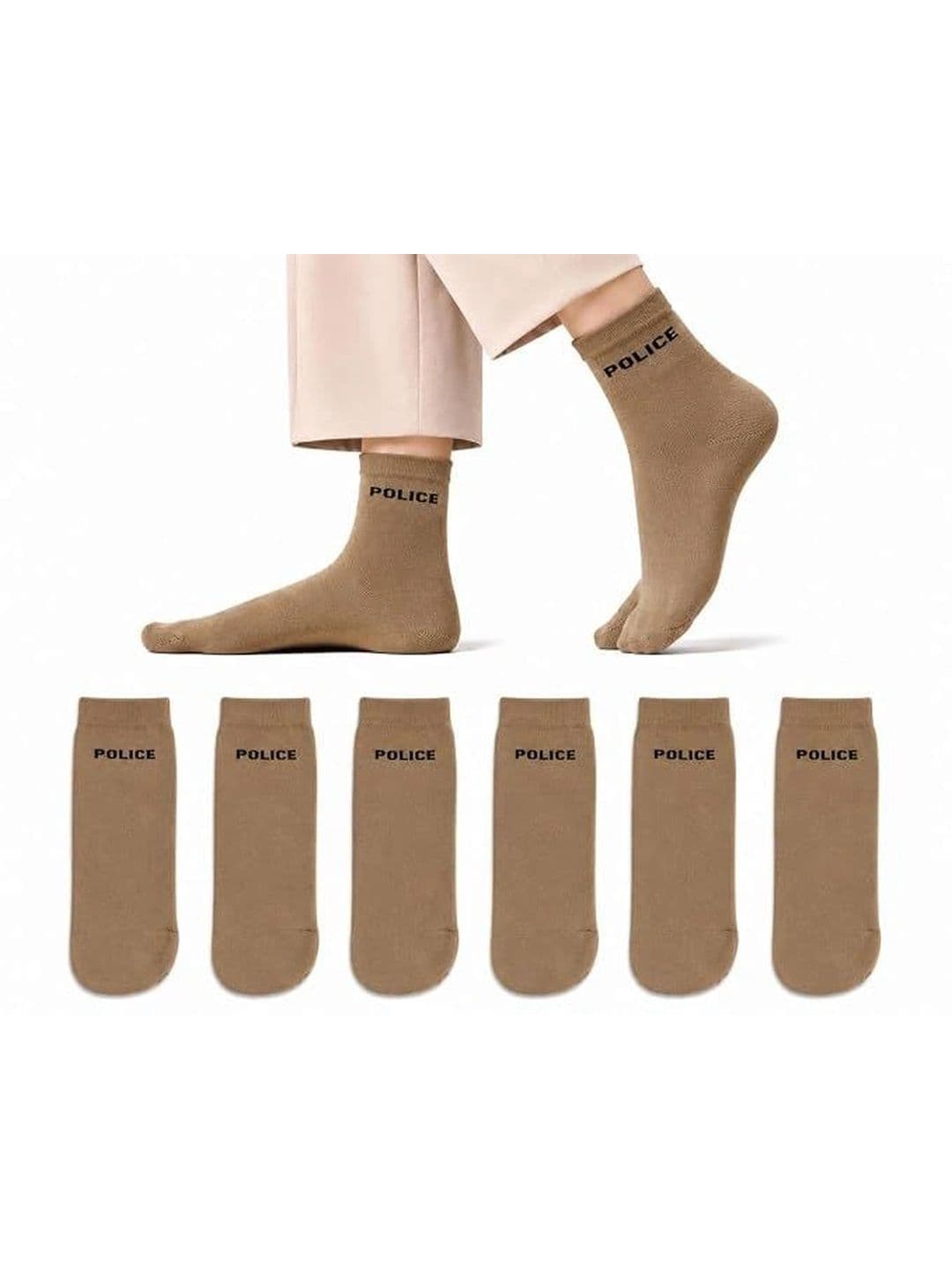 SOSHRE Unisex Pack of 3 Cotton Assorted Above Ankle Socks thumbnail 2