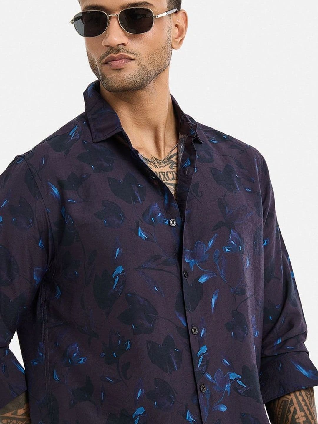 Snitch Men Floral Printed Casual Shirt thumbnail 4