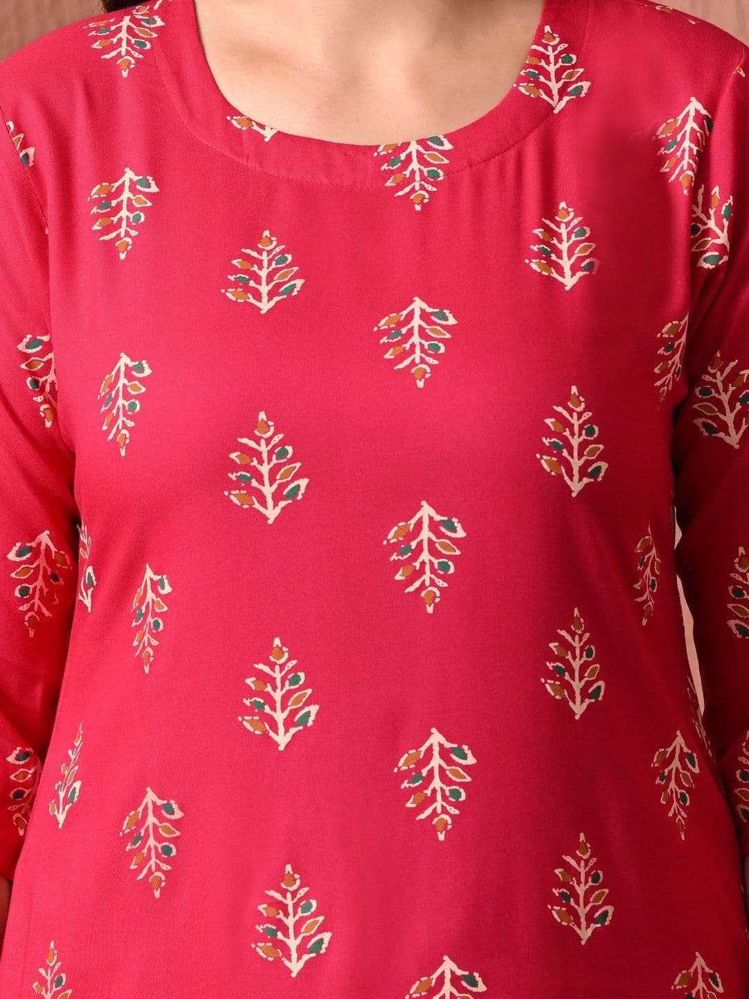 Sangria Women Ethnic Motifs Printed Kurta thumbnail 2