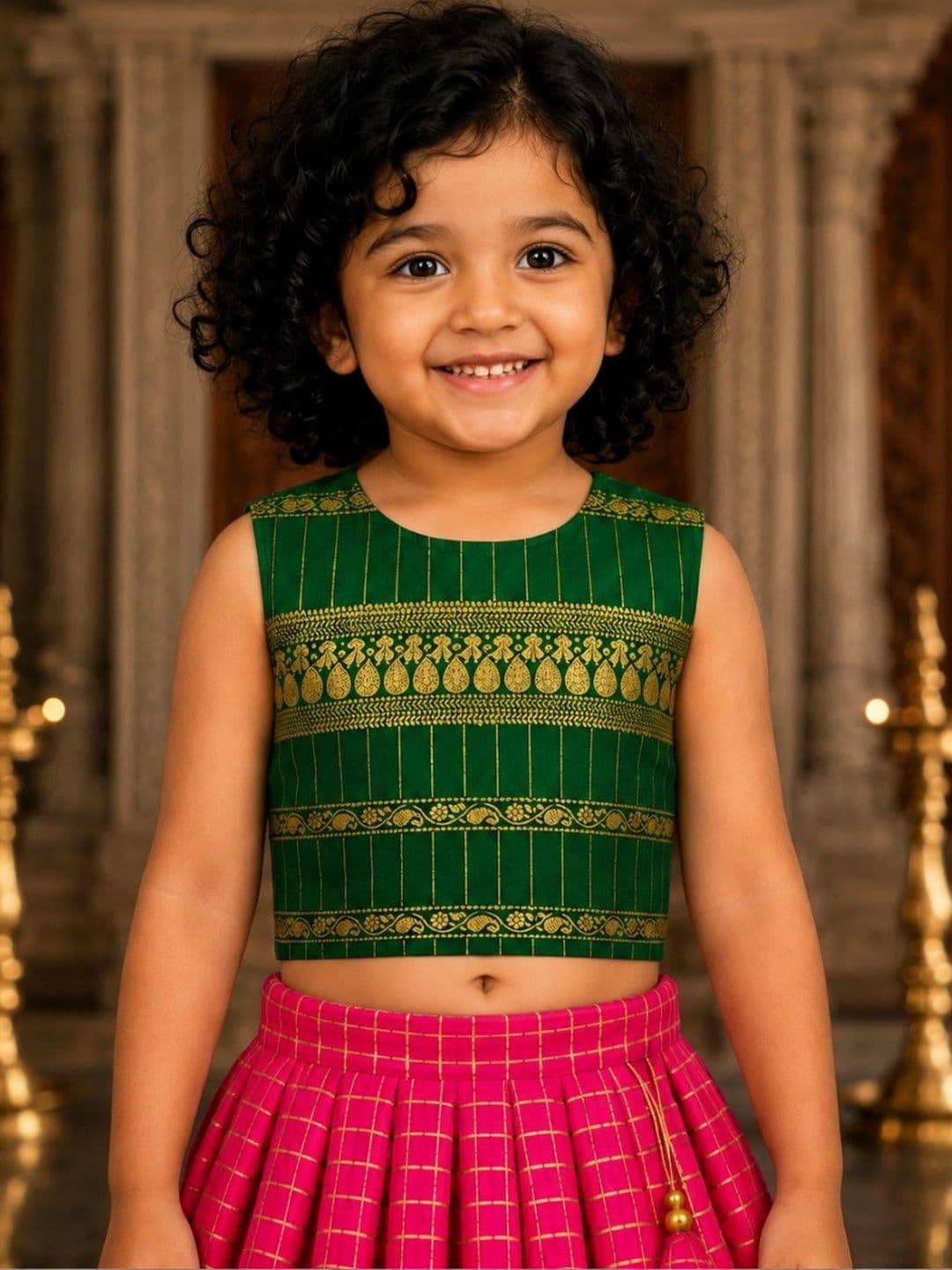 Xepon Girls Ready to Wear Lehenga & thumbnail 2