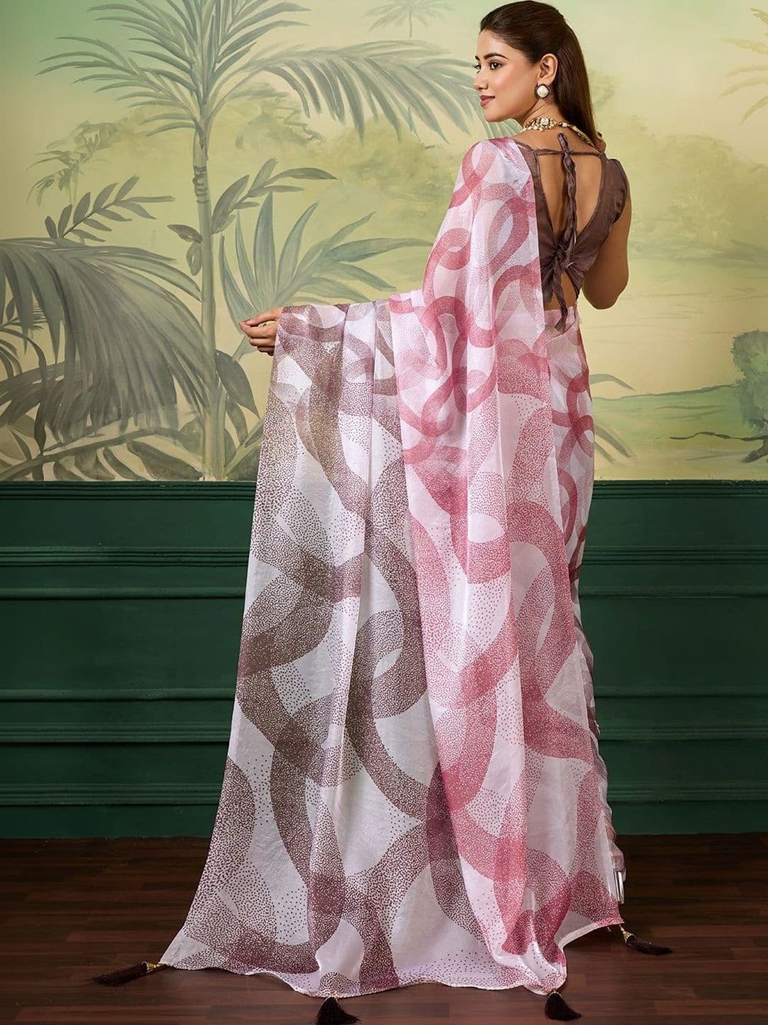 KALINI Satin Designer Saree thumbnail 4