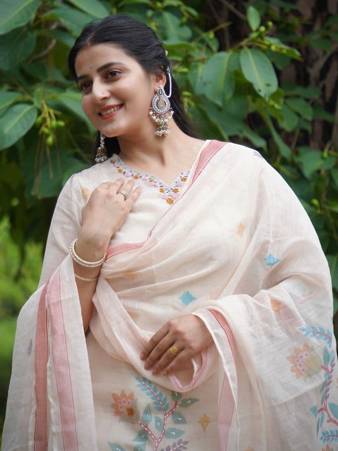 Geetha Creation Women Linen Pure Cotton thumbnail 3