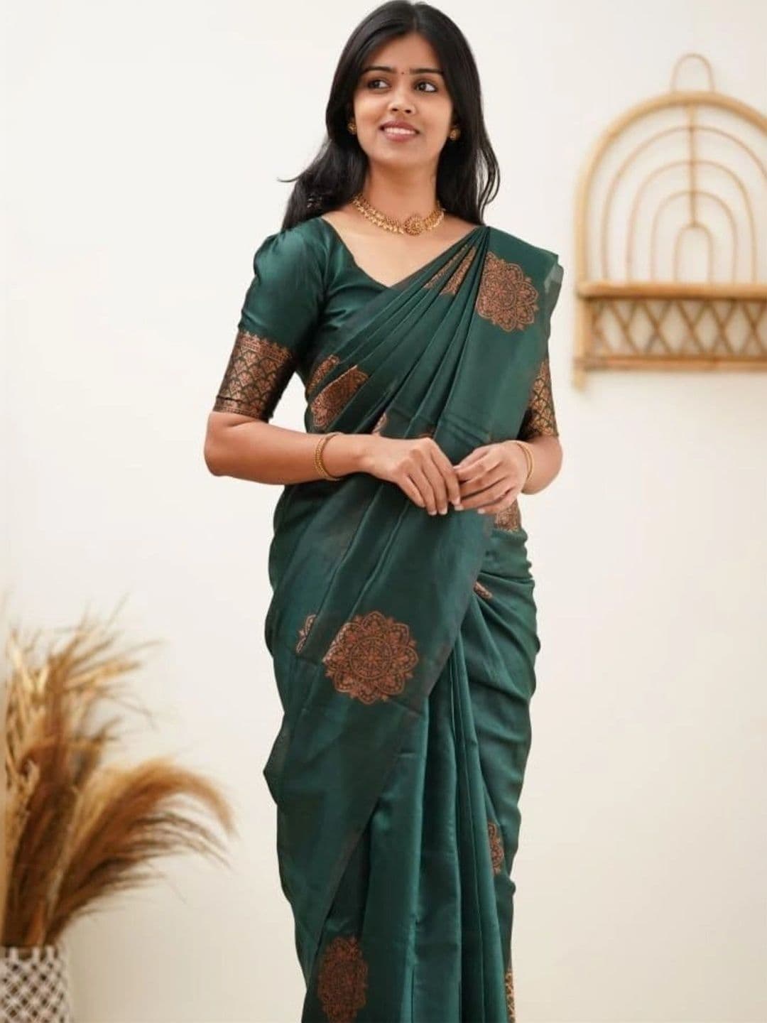 VS MALL Woven Design Zari Banarasi Saree - view 1