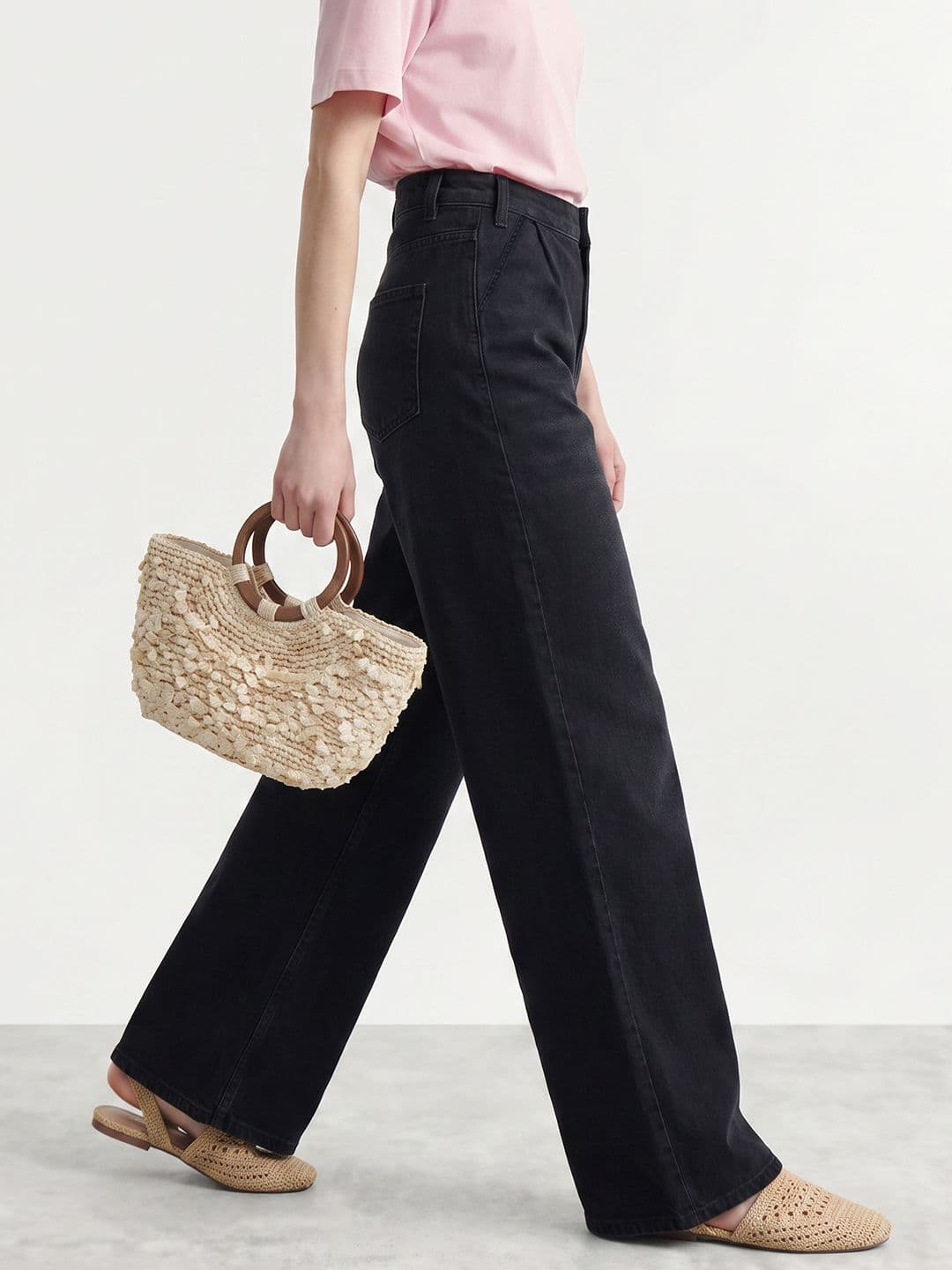 Mast & Harbour Women Wide Leg Fit Stretchable Jeans - view 1