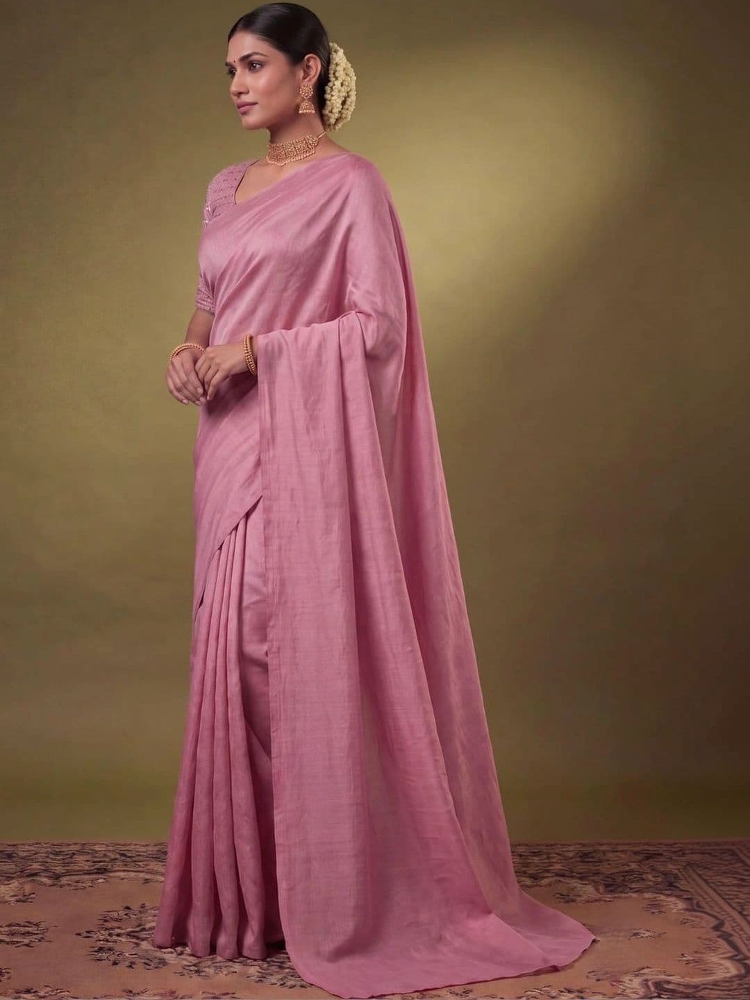 SAMANTHA Poly Georgette Saree thumbnail 6