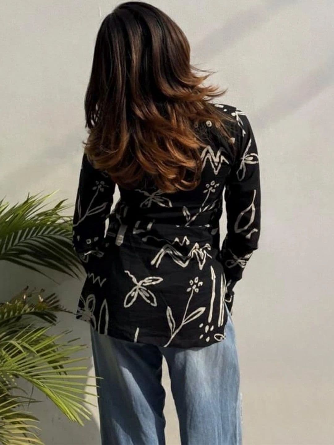 Sangria Printed Square Neck Kurti thumbnail 5