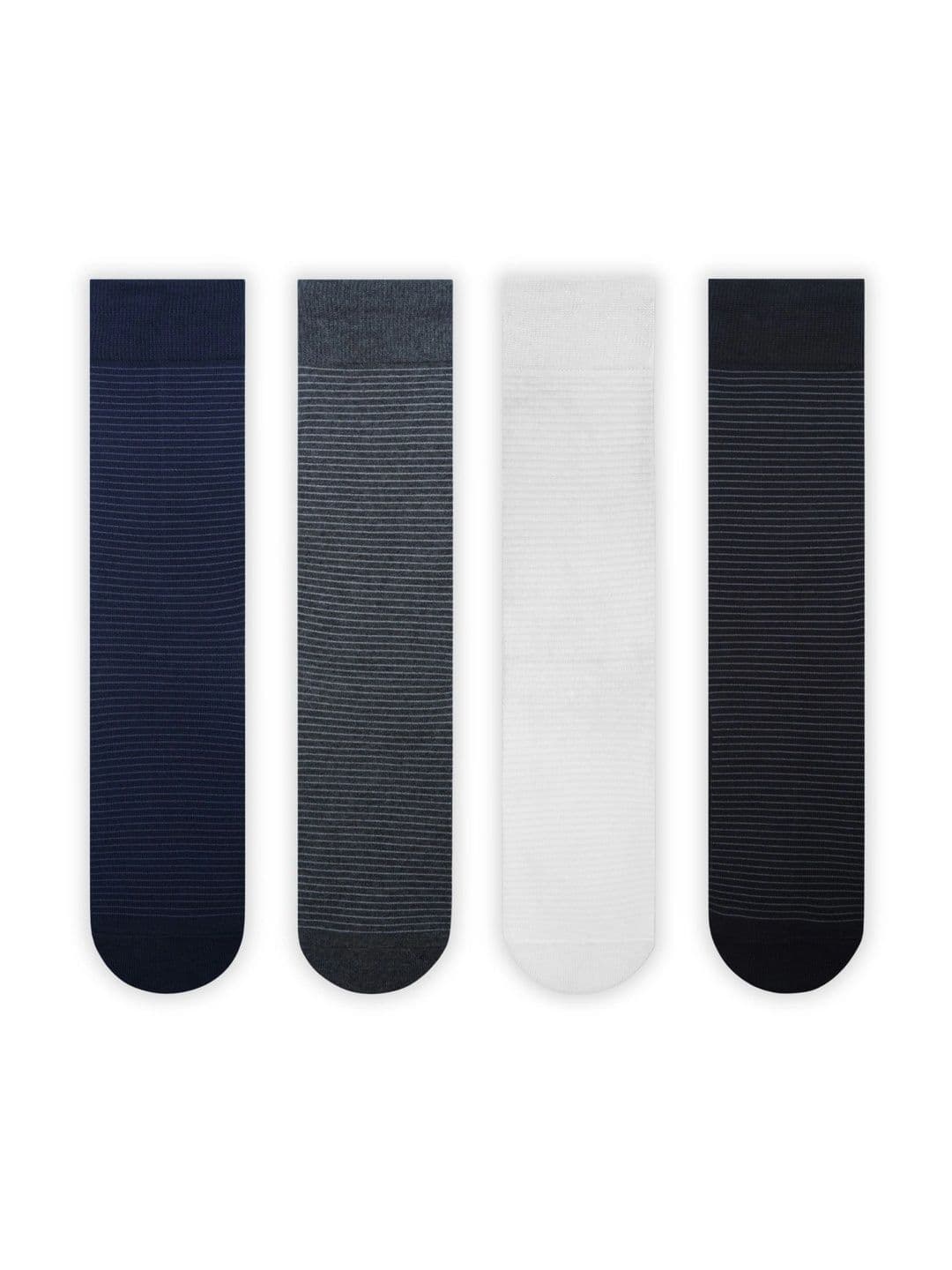 SocksXpress Formal Striped Men Crew Socks Pack of 4 thumbnail 6