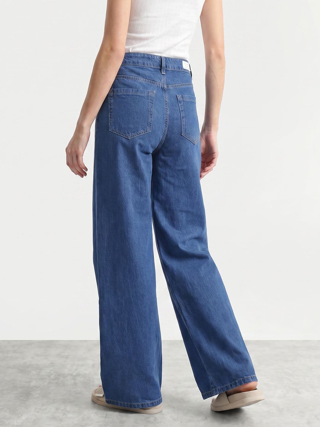 Mast & Harbour Women Flared Fit High-Rise Jeans thumbnail 3