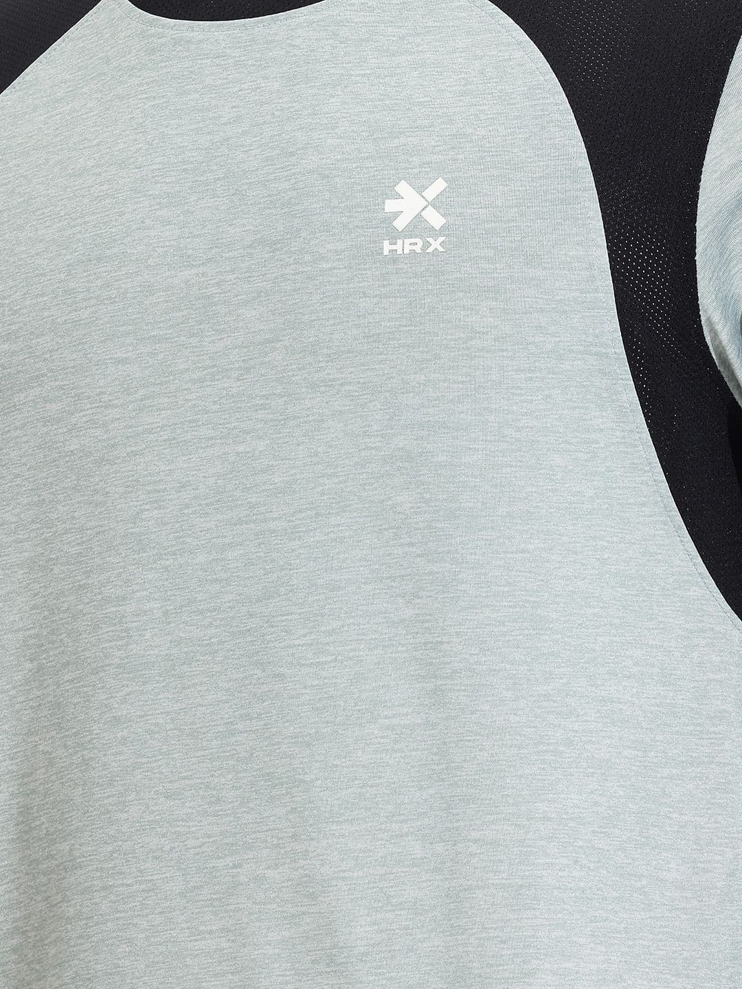 HRX by Hrithik Roshan Brand Logo Colourblocked T-shirt thumbnail 6