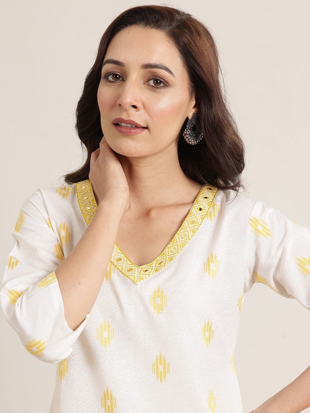Libas Women Regular Mirror Work Kurta with Salwar & With Dupatta thumbnail 5