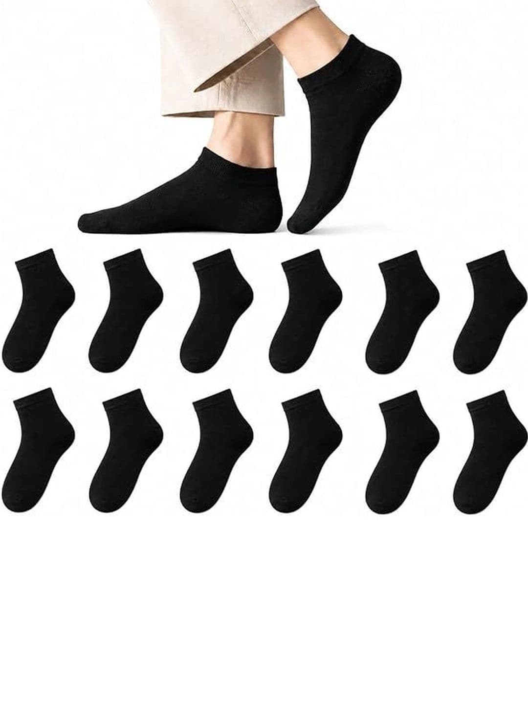 SOSHRE Unisex Cotton Ankle Length Socks thumbnail 4