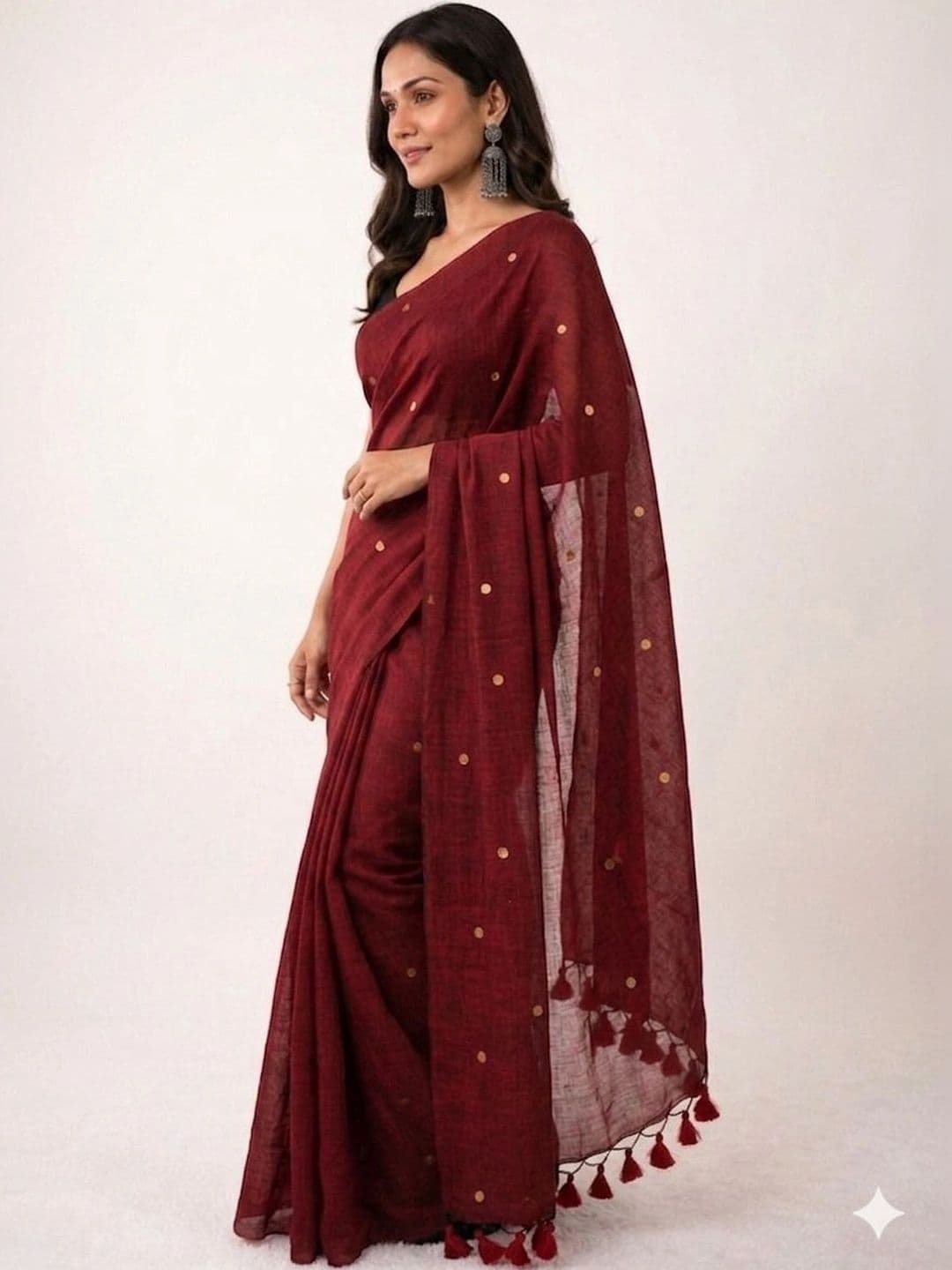 TANTSHREE Pure Cotton Saree thumbnail 2
