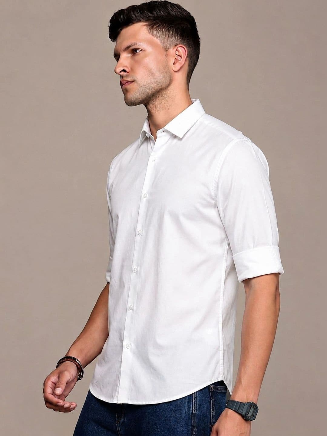 THE SHIRT CODE Men Comfort Casual Shirt thumbnail 4