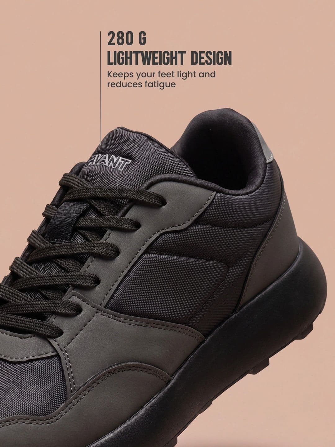 AVANT Men?s MotionGrid Running Shoes - Black thumbnail 2