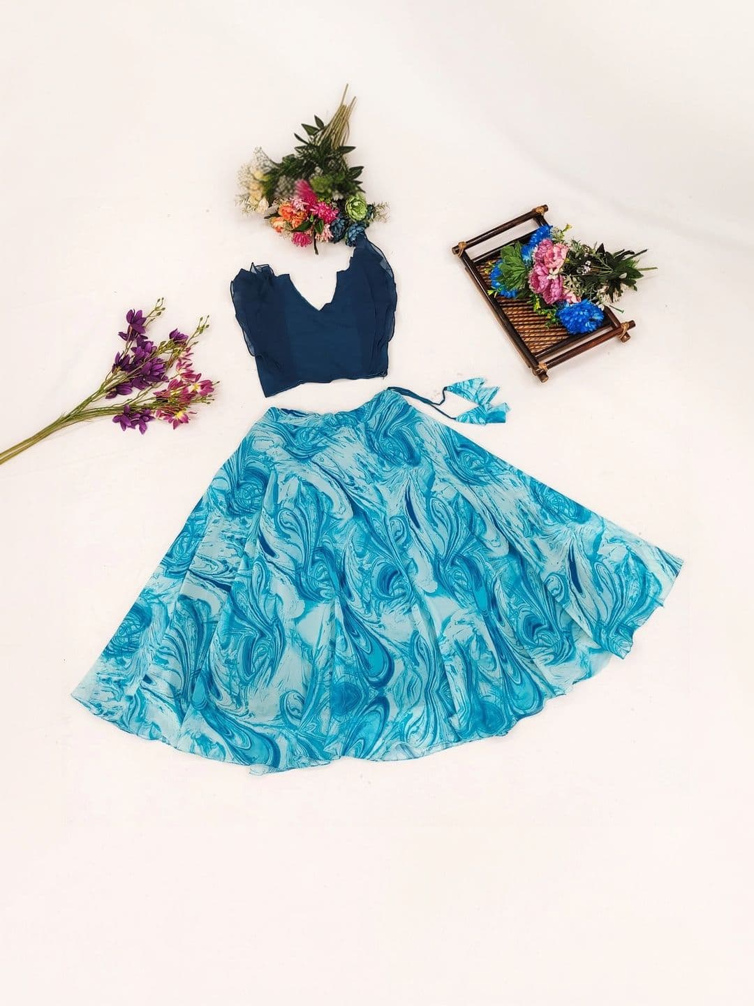 Sangria Girls Ready to Wear Lehenga & thumbnail 5
