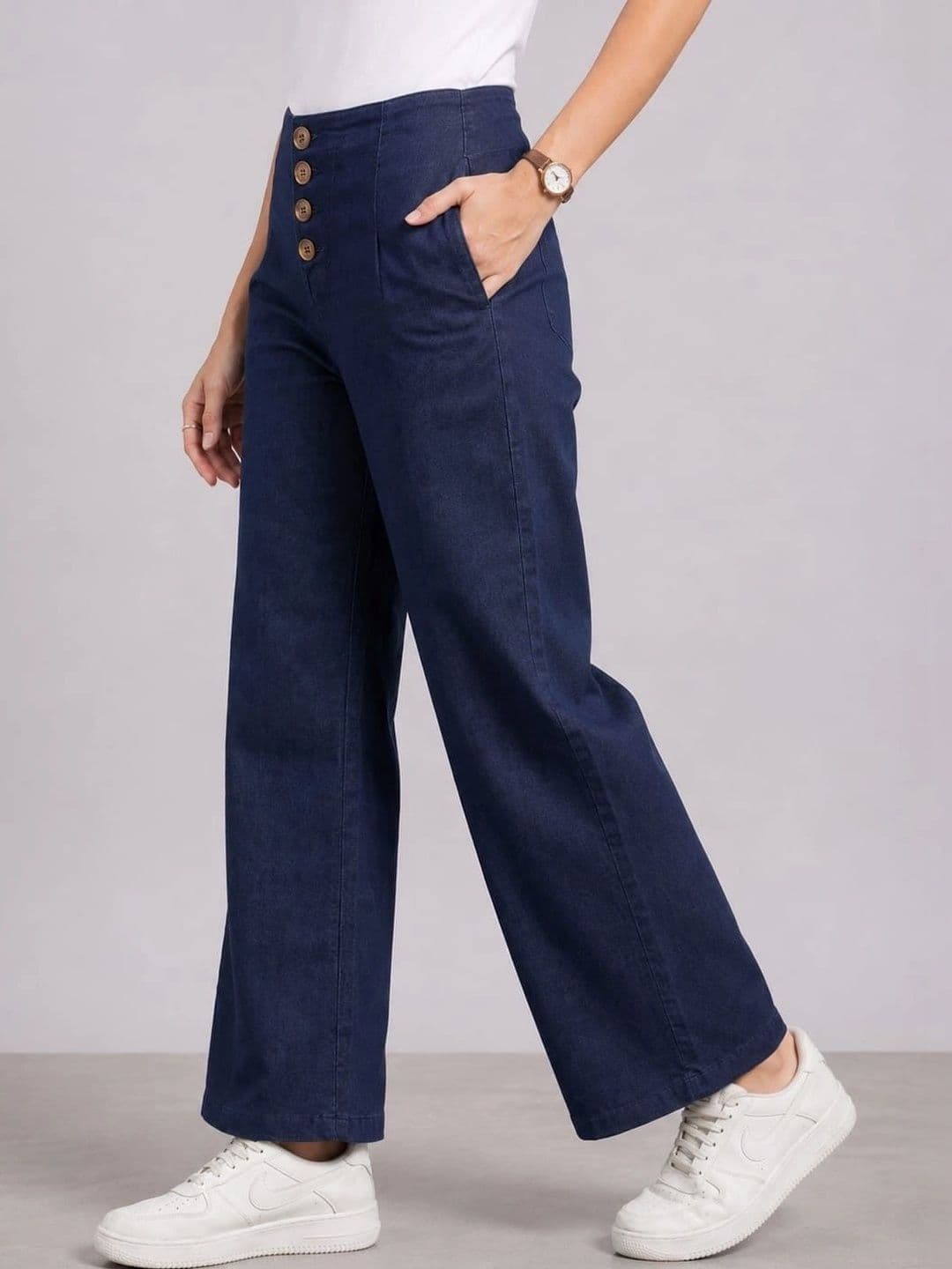 Mast & Harbour Women Comfort Straight Fit High-Rise Jeans thumbnail 2
