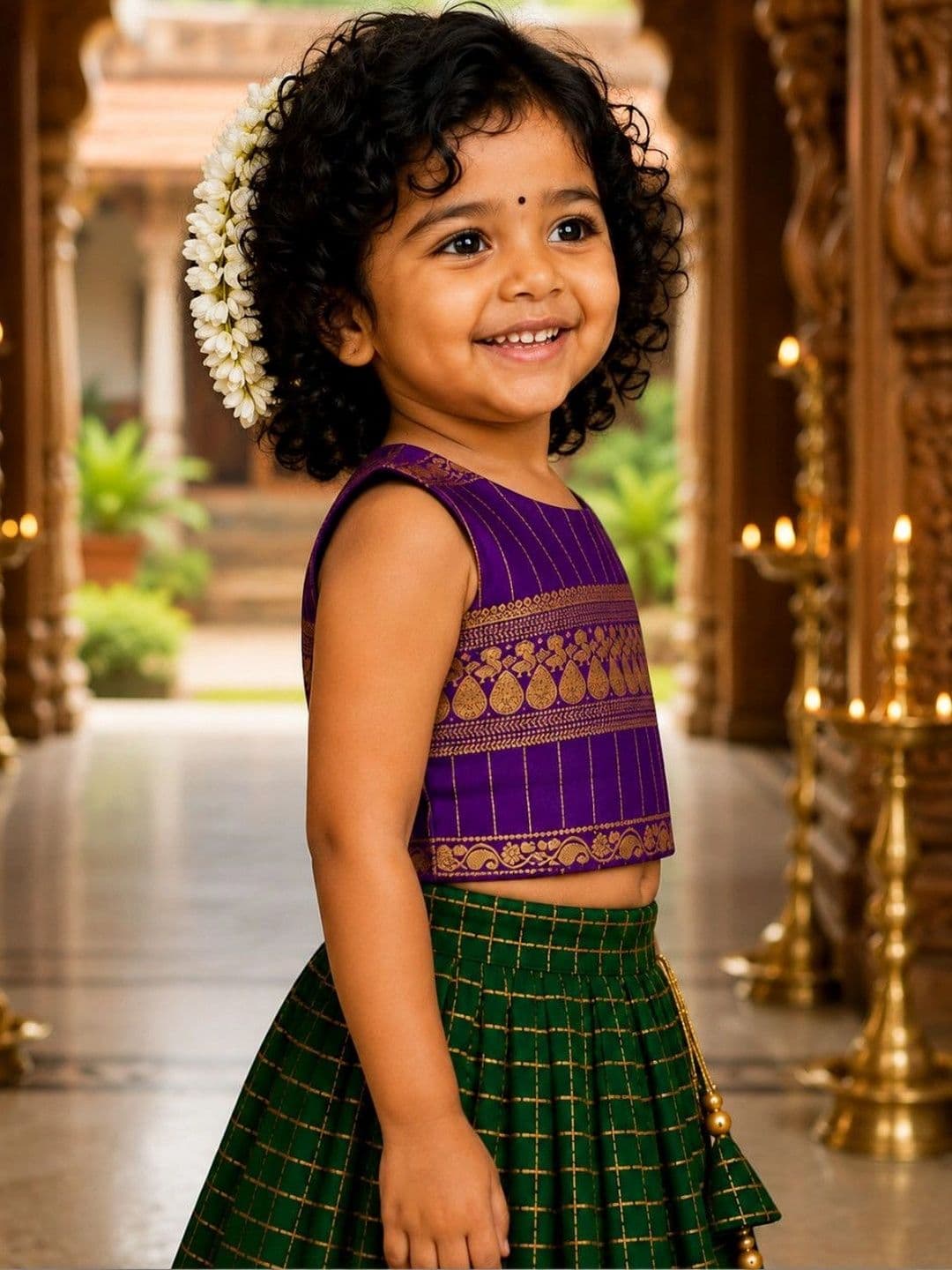 Xepon Girls Ready to Wear Lehenga & thumbnail 5