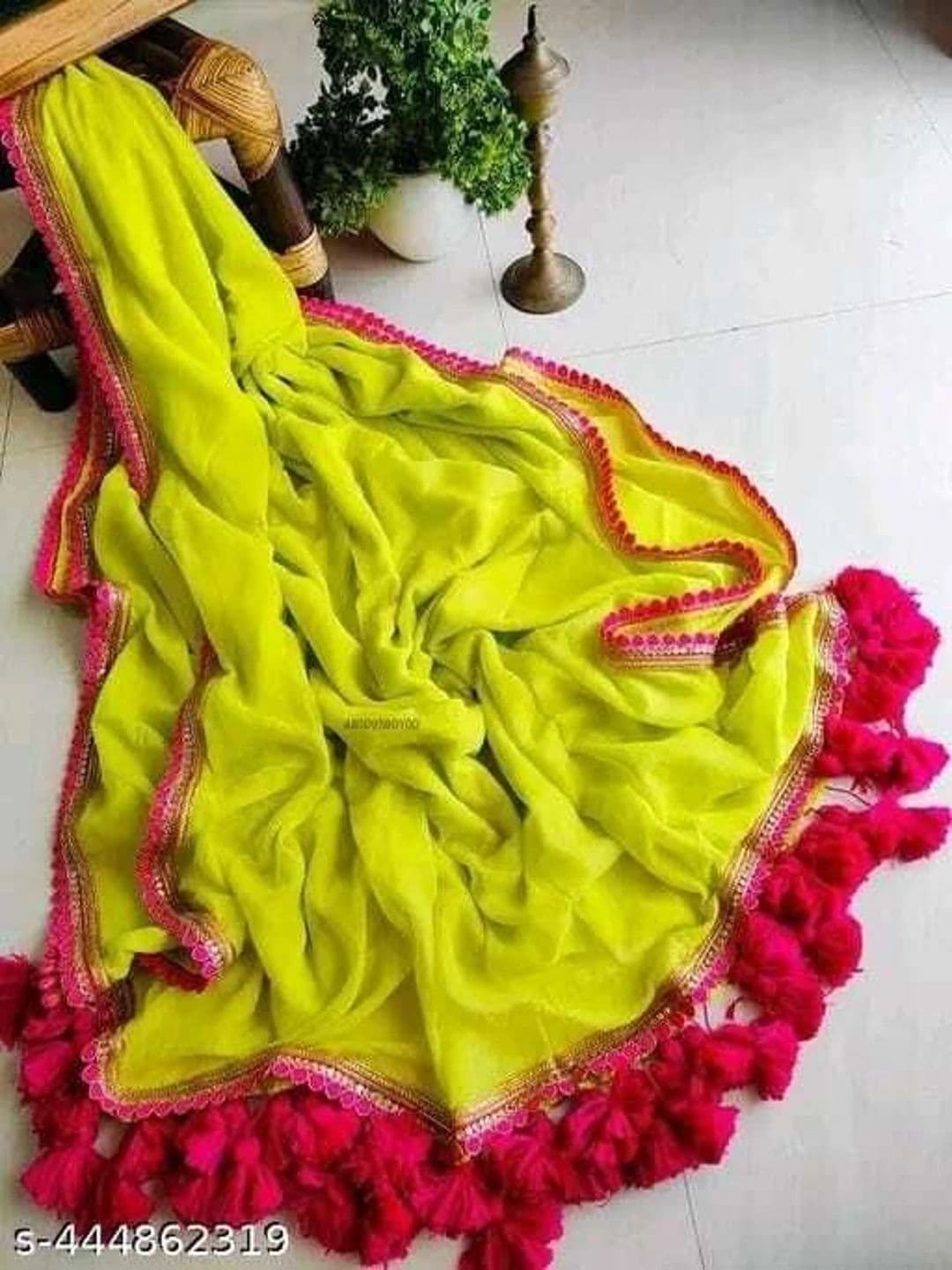 RENBRIZA Poly Georgette Saree thumbnail 3