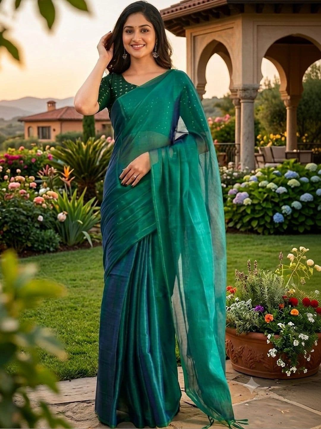 KALINI Tissue Saree - view 1