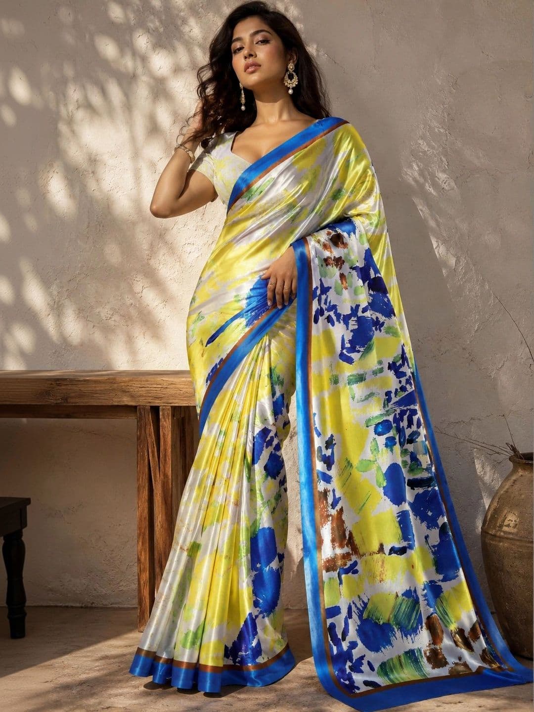 Jihana Fab Satin Mysore Silk Saree - view 1