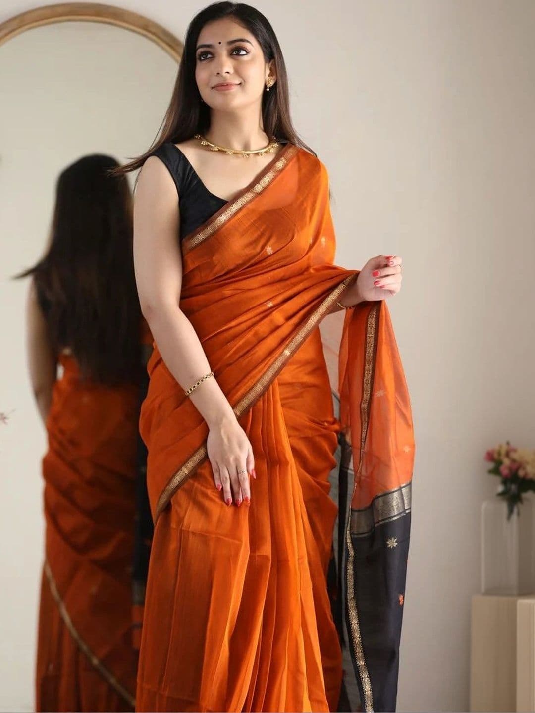 wearsquad Zari Art Silk Banarasi Saree thumbnail 4