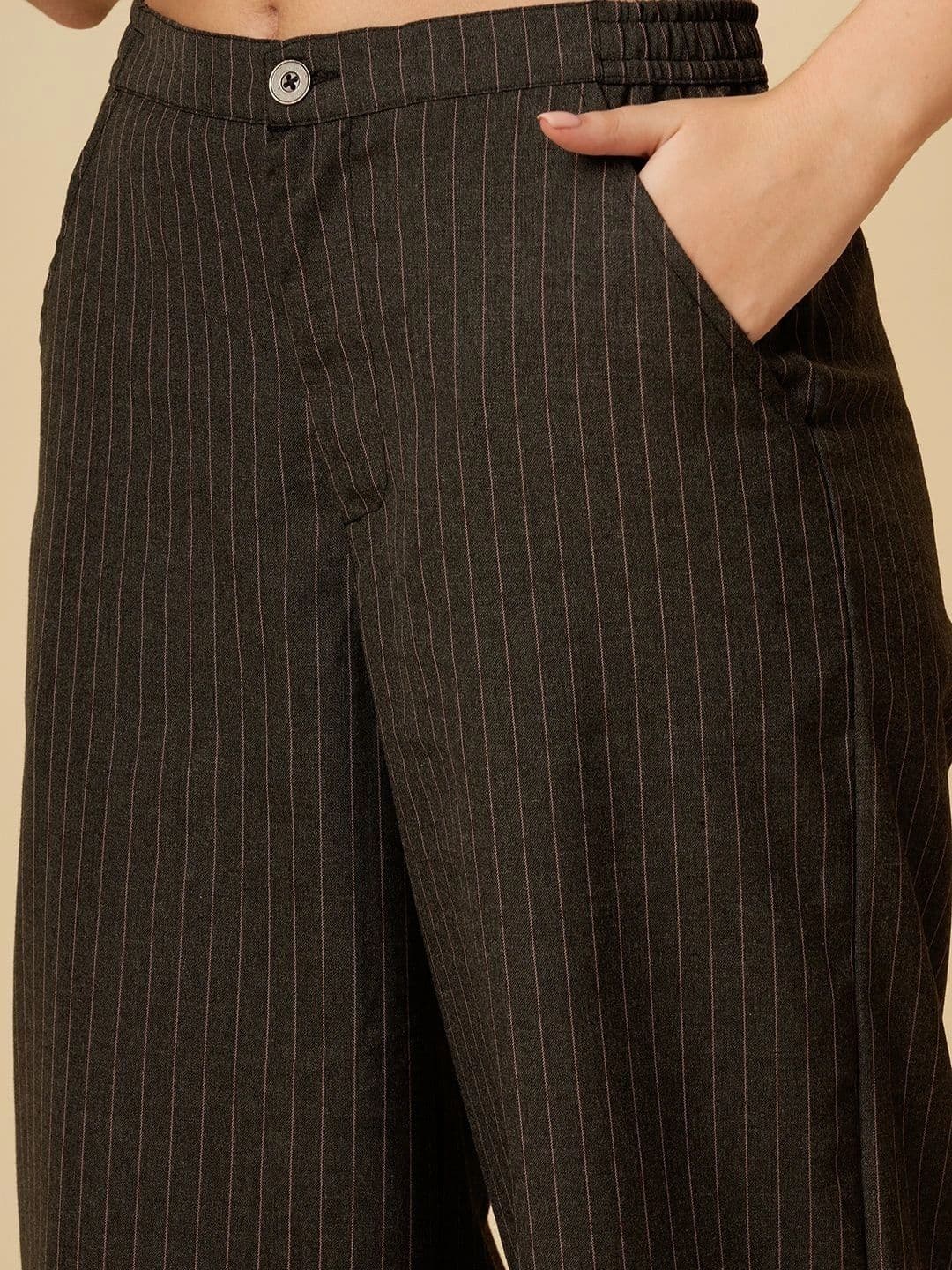 Chemistry Women Striped Midi Straight Skirt thumbnail 4