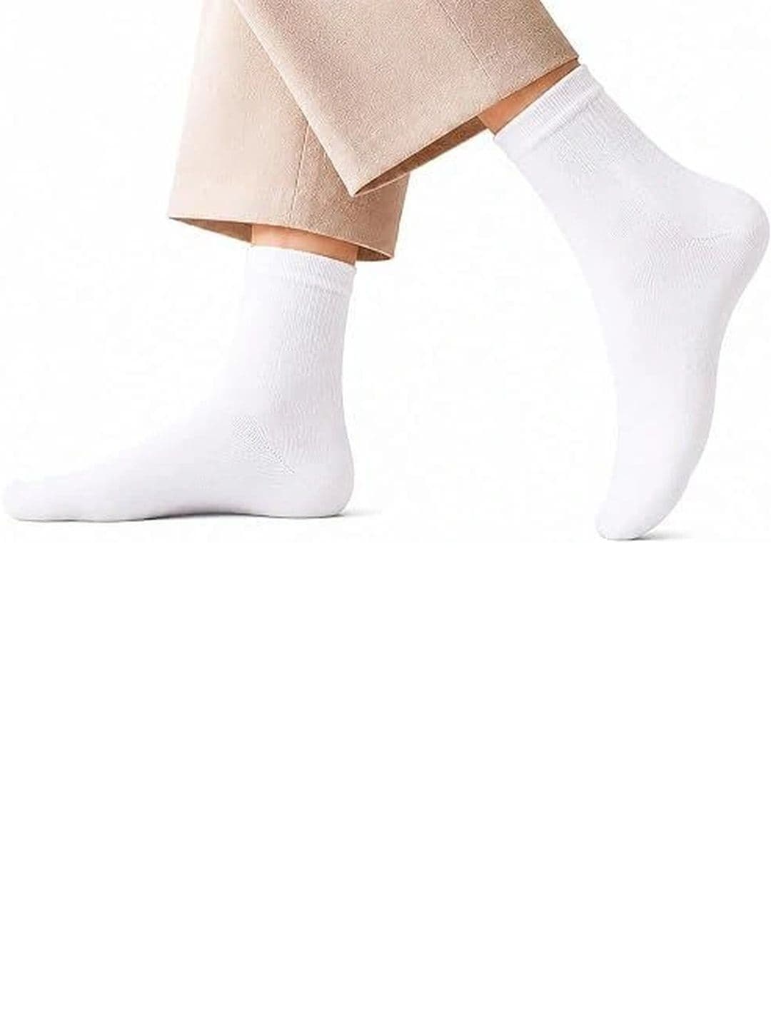 SOSHRE Unisex Pack of 6 Cotton Assorted Calf Length Socks thumbnail 2