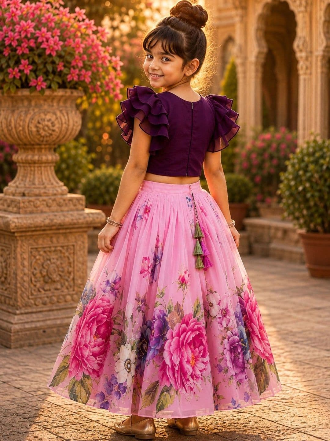 Sangria Girls Ready to Wear Lehenga & thumbnail 5