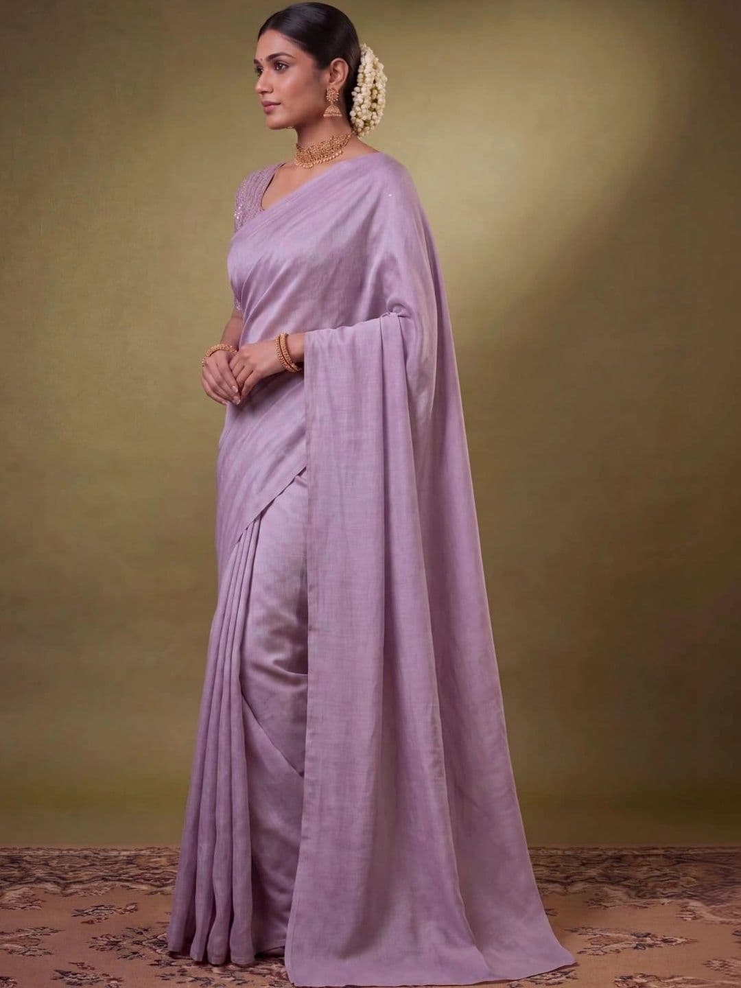 SAMANTHA Poly Georgette Saree thumbnail 2
