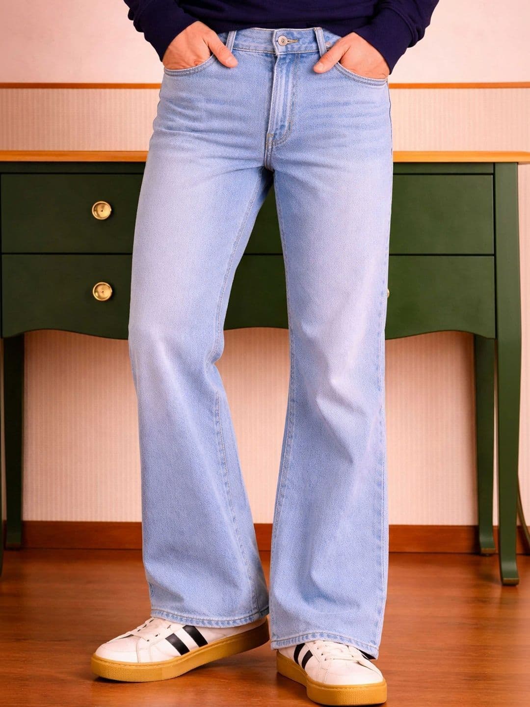 W.T.F - Witnessing True Fashion Men Comfort Bootcut Mid-Rise Jeans thumbnail 4