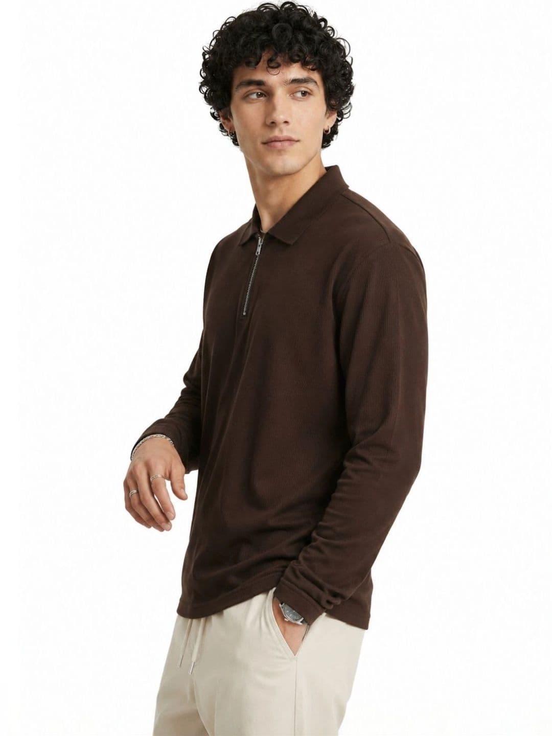 HERE&NOW Men Polo Collar T-shirt thumbnail 4