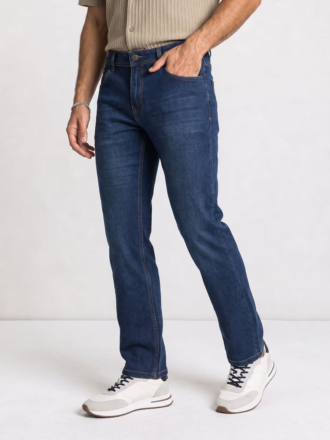 The Roadster Life Co. Men Slim Fit Light Fade Jeans - view 1