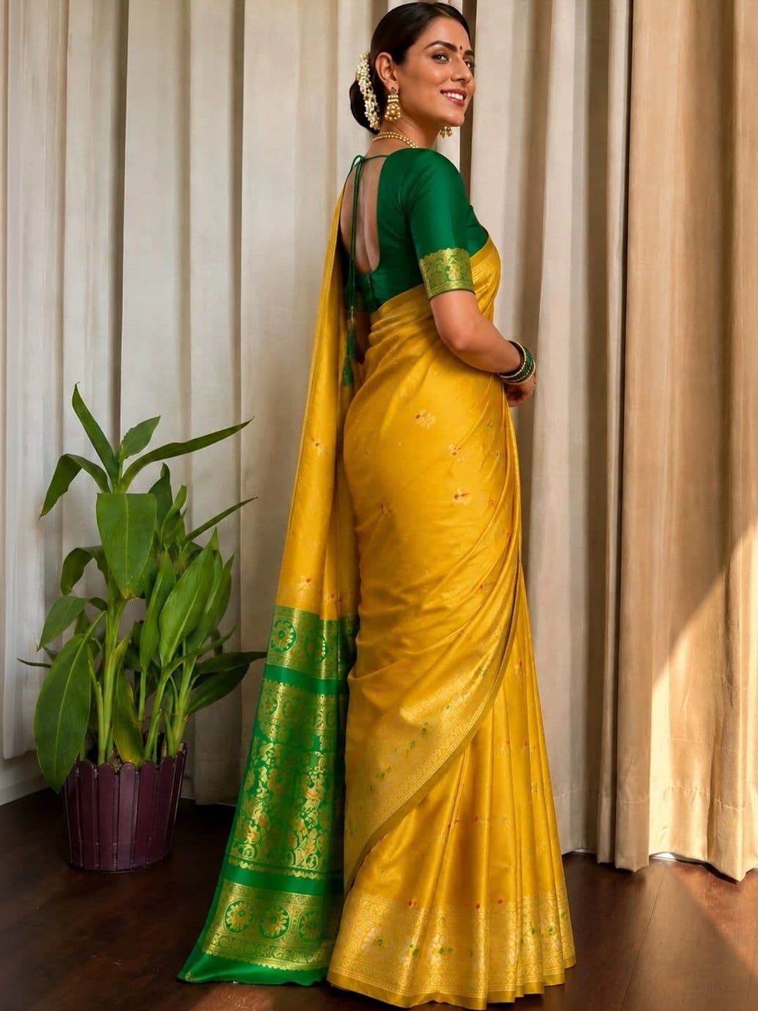Moda Rapido Woven Design Zari Art Silk Designer Banarasi Saree thumbnail 4