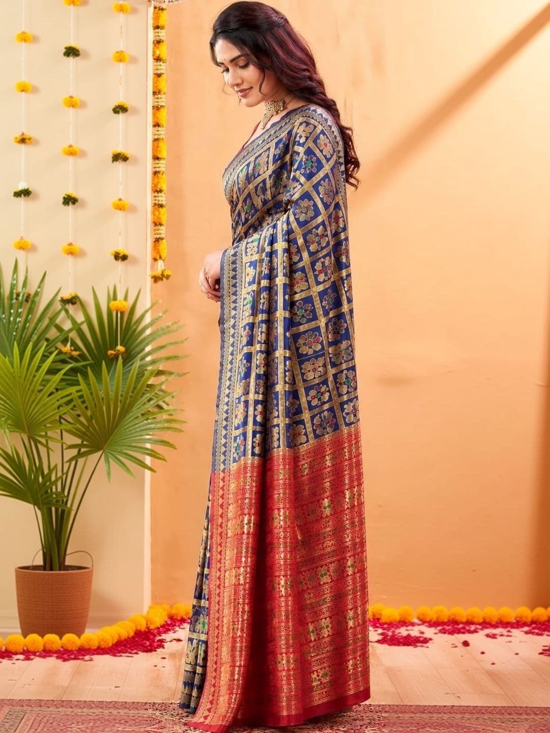 Moda Rapido Paisley Zari Art Silk Designer Banarasi Saree thumbnail 4