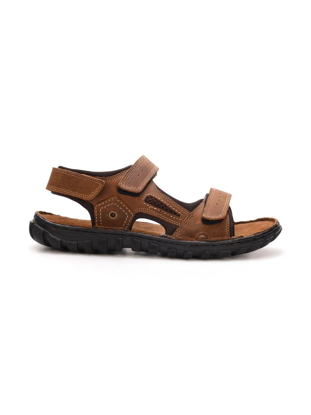 Mardi Gras Men Leather Comfort Sandals thumbnail 5