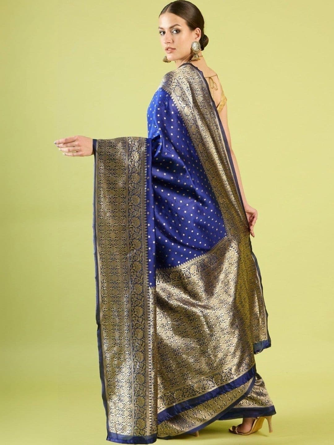 VS MALL Woven Design Zari Banarasi Saree thumbnail 6