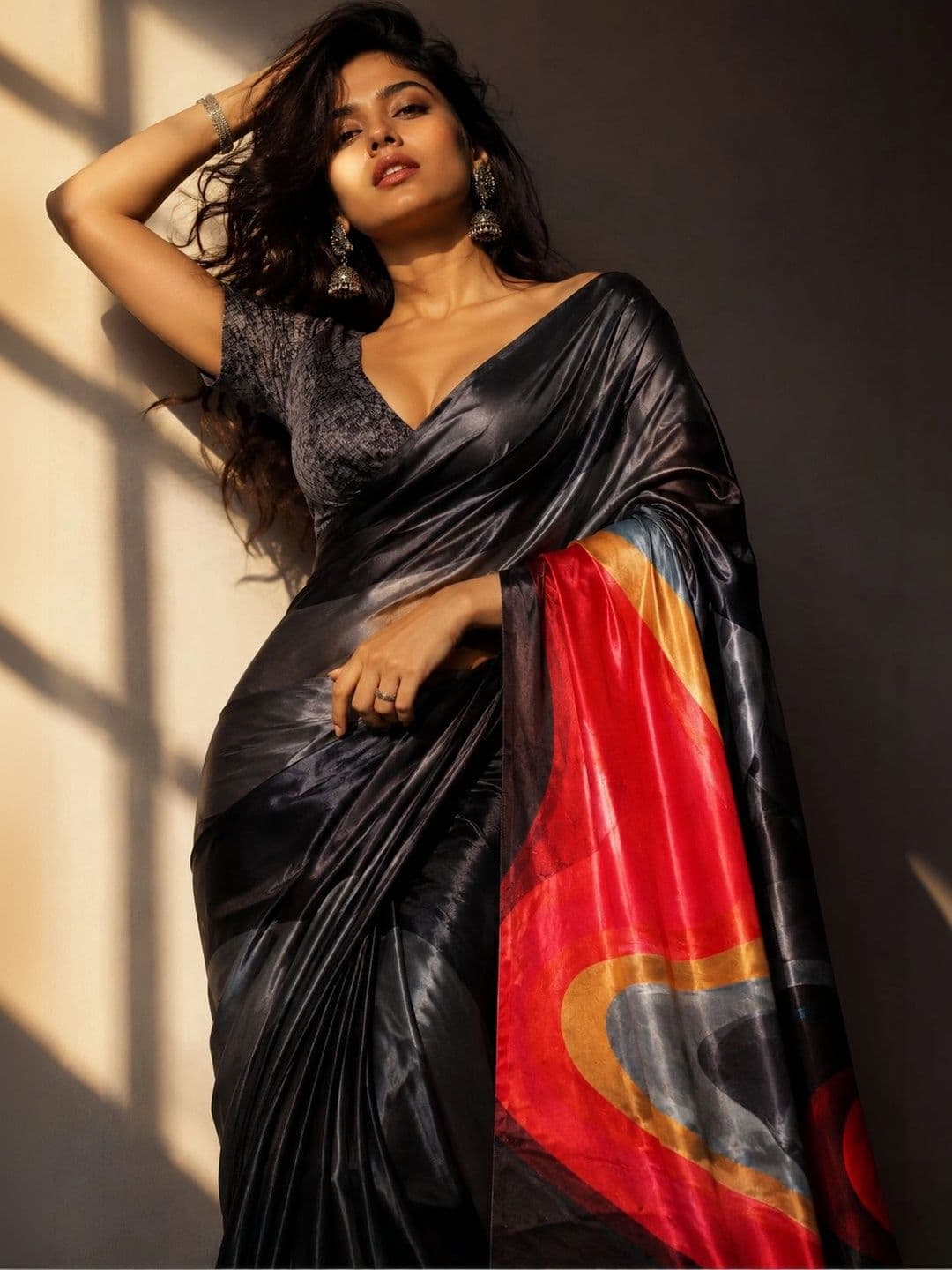 Jihana Fab Satin Mysore Silk Saree thumbnail 2