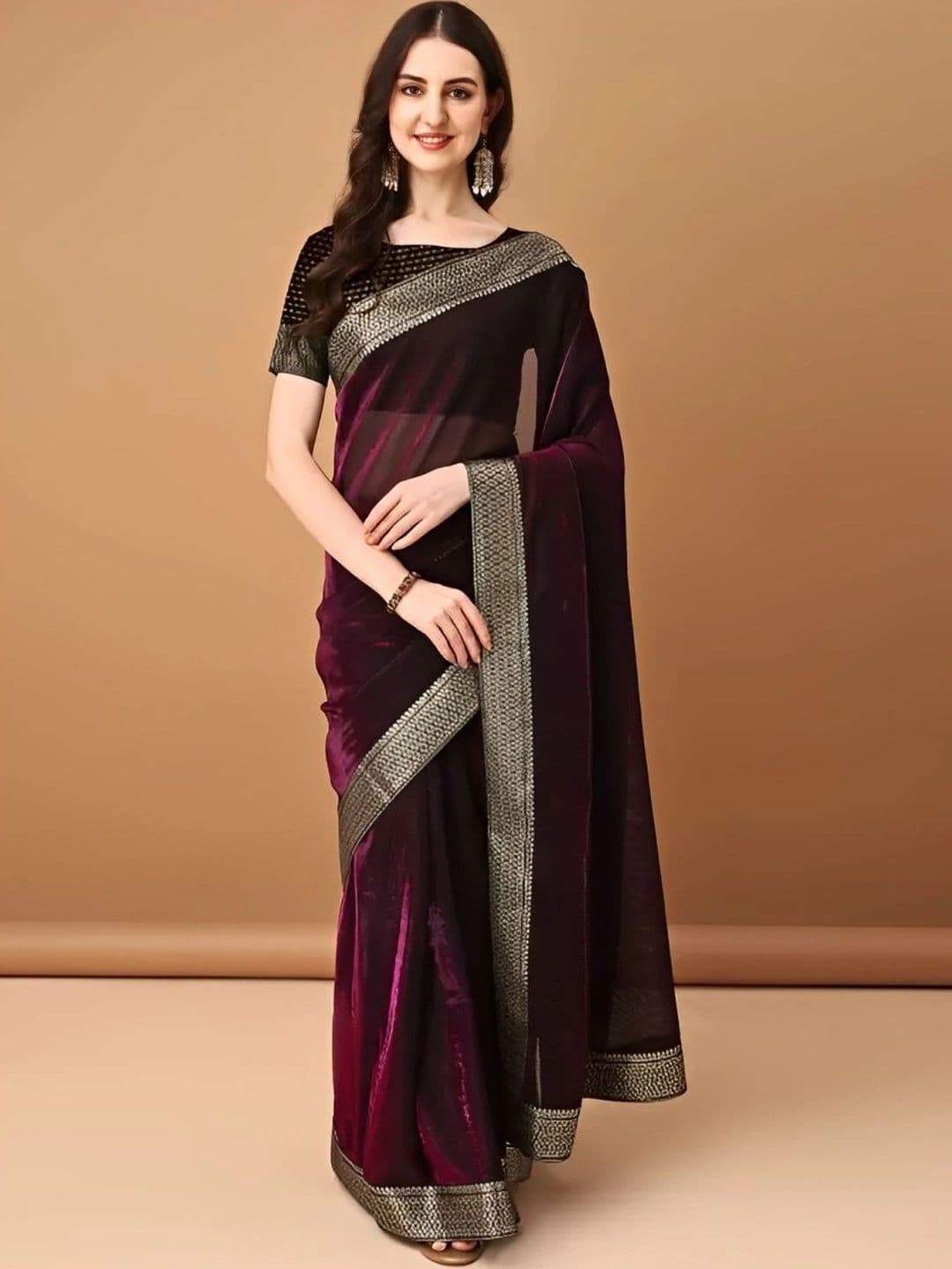 RENBRIZA Zari Saree thumbnail 7