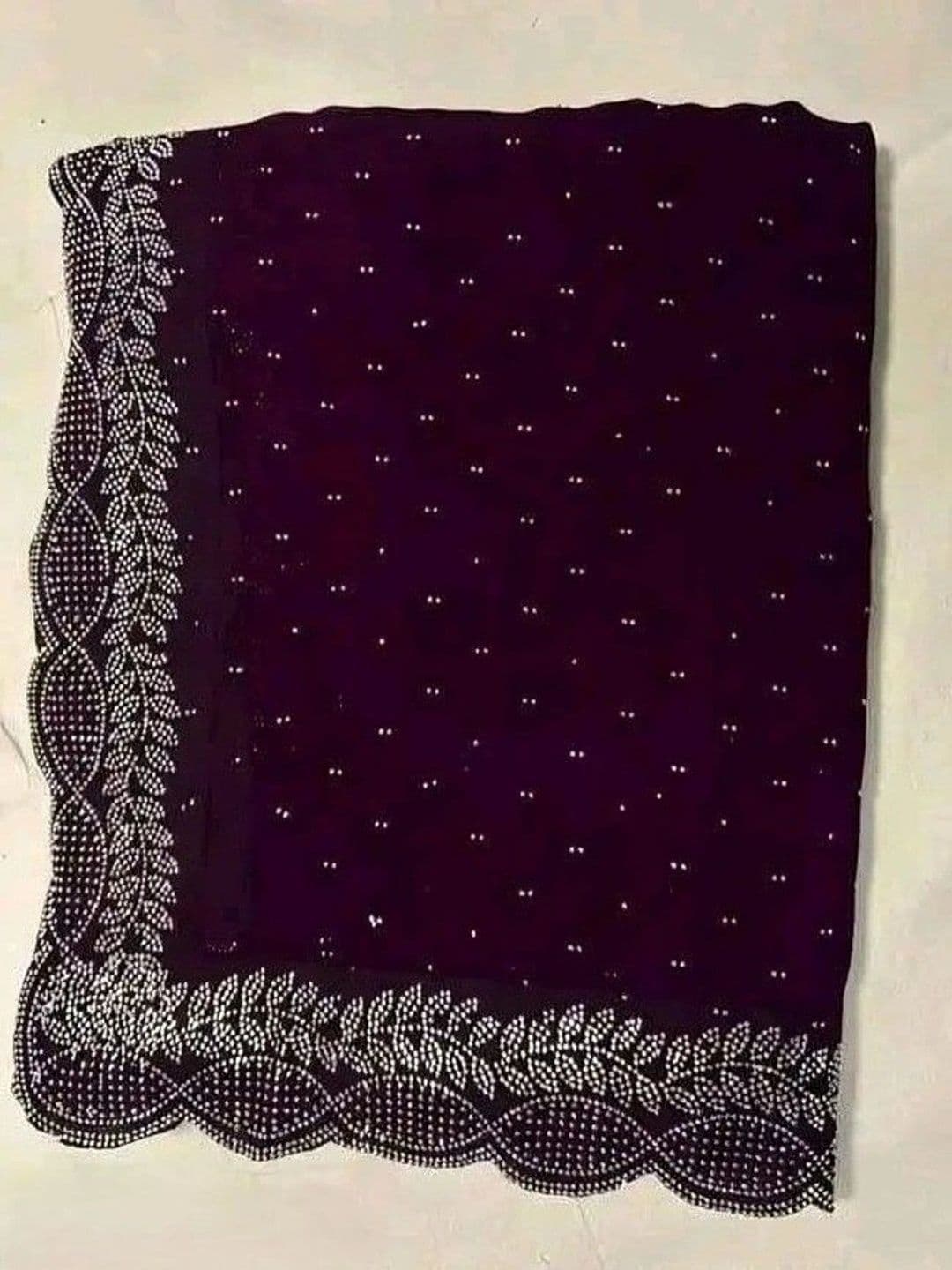 RENBRIZA Poly Georgette Saree thumbnail 2