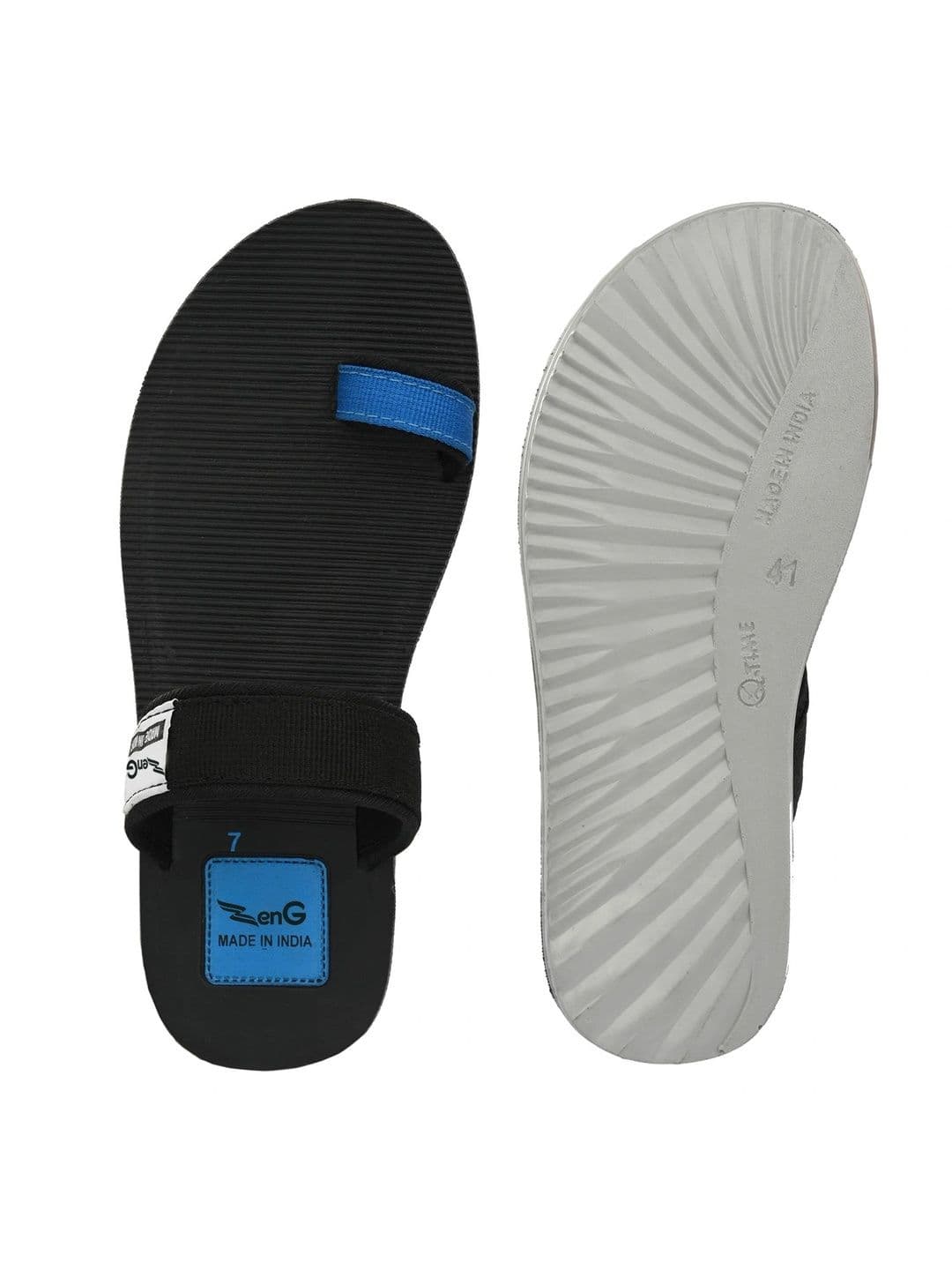 ZENG Men Colourblocked Thong Flip-Flops thumbnail 4
